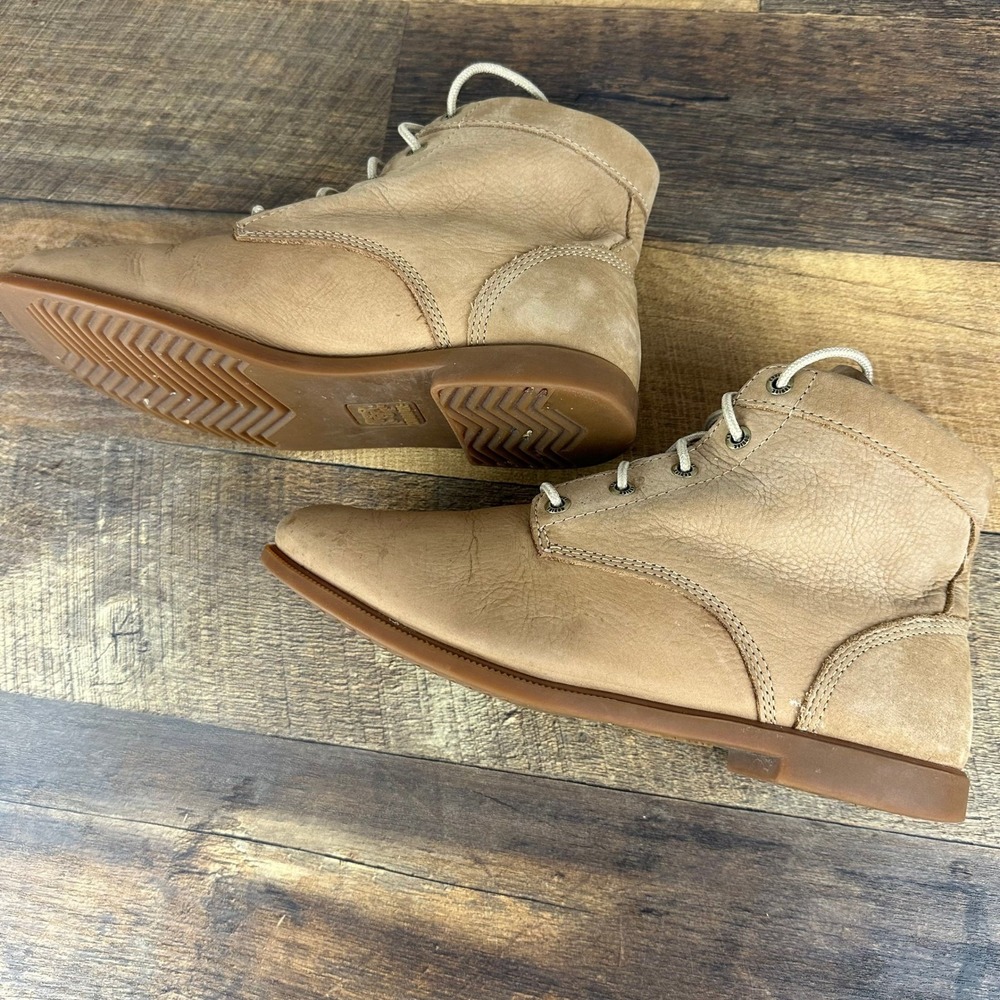 Kodiak Women's Low-Rider Original Tan Leather Ankle Boots Size 7 US 37.5‎ EU - Picture 5 of 10